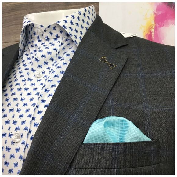 New Jos A Bank Mens Blazer Sport Coat 2 Button Casual Jacket Size 42L‎ Wool Suit - Picture 3 of 14